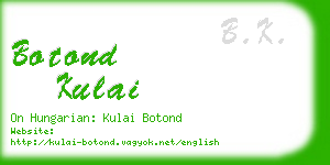 botond kulai business card